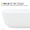 Anzzi Sabbia 5.9 ft. Solid Surface Freestanding Bathtub in Matte White FT-AZ511 - alternate 6